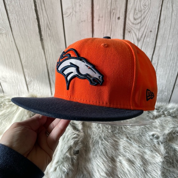 Men's Denver Broncos New Era Orange/Navy Flawless 9FIFTY Snapback Hat - Picture 1 of 5